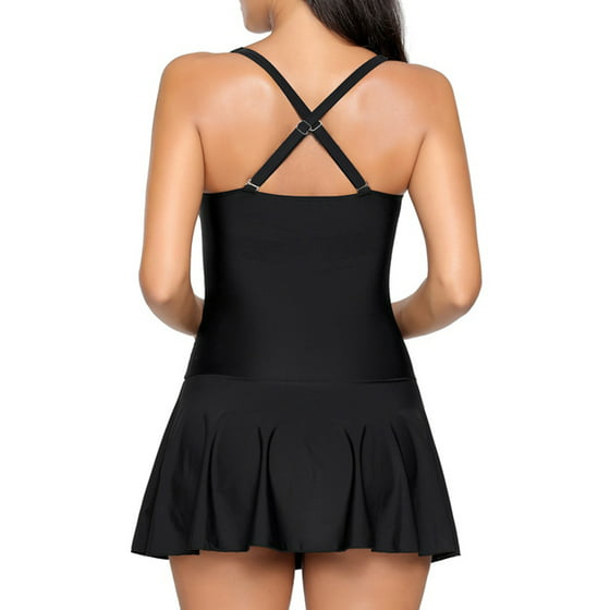 BEEACHGIRL - Womens One Piece Swimsuits With Attached Shorts Tummy ...