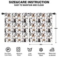 thumbnail image 2 of Blackout Kids Curtains,French Bulldog Footprint Childrens Insulated Curtains Set Of 2,Bedroom Essentials,Toddler Room Decor 52x63in(132x160cm), 2 of 4