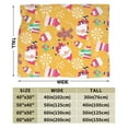 thumbnail image 4 of ZNDUO Lightweight Microfiber Bed Blanket, Christmas Socks Santa Claus Gingerbread Man Snowflake Pattern Super Soft Flannel Cozy Throw Blankets, 40"x30", 4 of 8