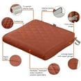 thumbnail image 4 of Classic Accessories Montlake FadeSafe Water-Resistant Patio Quilted Seat Cushion, 21 x 19 x 3 inch, Spice, 4 of 16