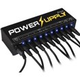 thumbnail image 3 of Donner DP-1 Effect Pedal Power Supply 10 Isolated DC Output for 9V/12V/18V Pedal With Blue LED Indicator, 3 of 5