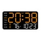 thumbnail image 4 of Reloj despertador digital con 5 niveles de brillo ajustable y dos configuraciones de alarma. Reloj de pared. Luz naranja, 4 of 9