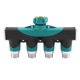 thumbnail image 5 of Conector de manguera de 4 vías de 3/4", divisor de agua para jardín, adaptador de grifo, válvula de cierre de manguera, 5 of 11