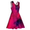 thumbnail image 4 of 2024 Clothing Custom Womens Dress Skate Oversize Aesthetic Sleeveless Dresses Vintage Purple and Red Dress Brush Abstract, 4 of 7
