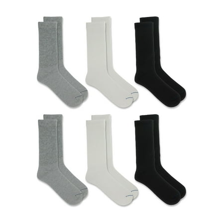 Dr. Scholl s Men s Diabetes and Circulatory 6-Pack Crew Socks