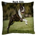 thumbnail image 2 of EREHome Running Boston Terrier Running Dog Pillow Case Home Decor Cushion Cover 20x30 Inch, 2 of 2