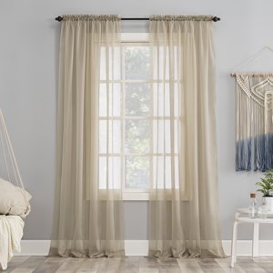 No. 918 Juliette 59" x 84" Voile Sheer Rod Pocket Curtain