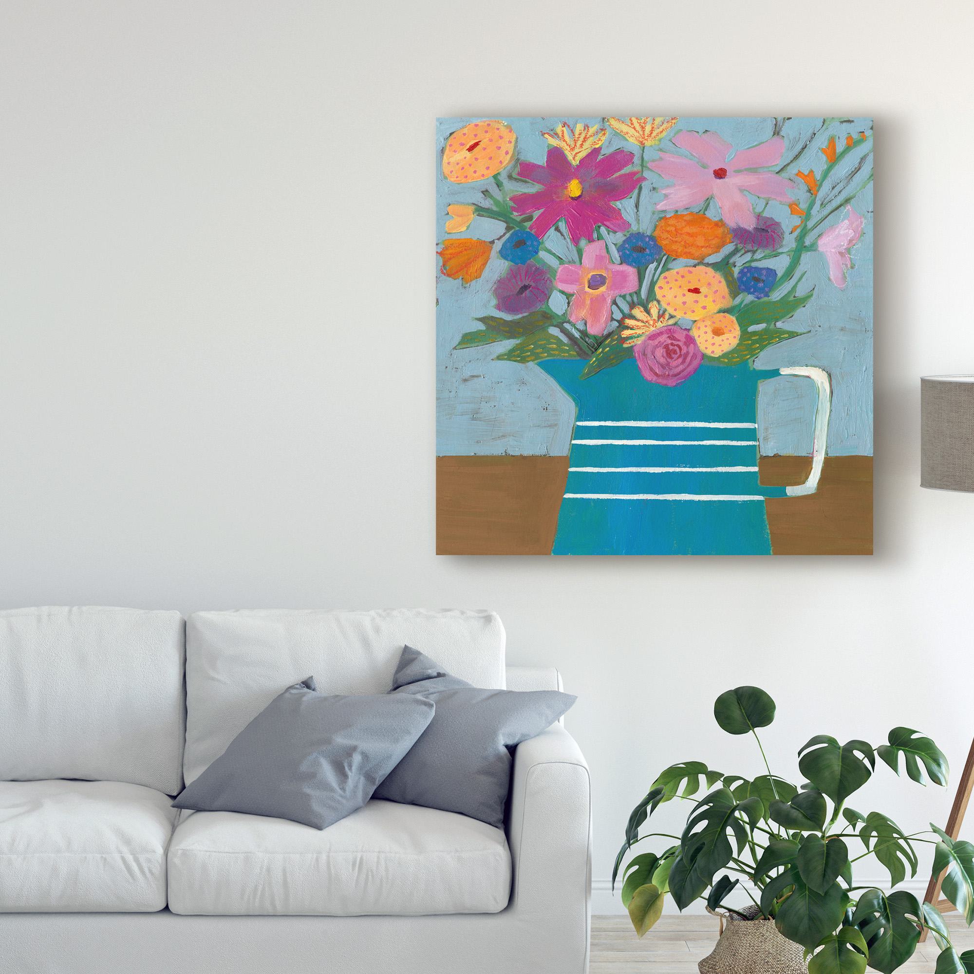Trademark Fine Art 'Farmhouse Flora I' Canvas Art by Victoria Borges