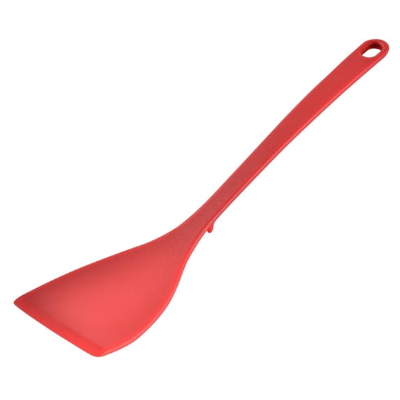 Silicone Spatula Turner for Eggs Pancakes Omelets, Non-Stick Flexible Heat-Resistant Kitchen Utensil with Ergonomic Handle and Hanging Hole for Baking Cooking Use