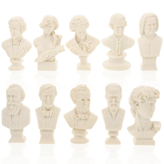 unbranded 10 Pcs Mini Bust Sculpture Figure Small Plaster Statue