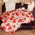 thumbnail image 4 of Yibo Valentine Heart Blanket Gifts for Her Women Girlfriend Wife Valentines Day Blanket for Bed Couch Sofa Chair Travel, 4 of 6