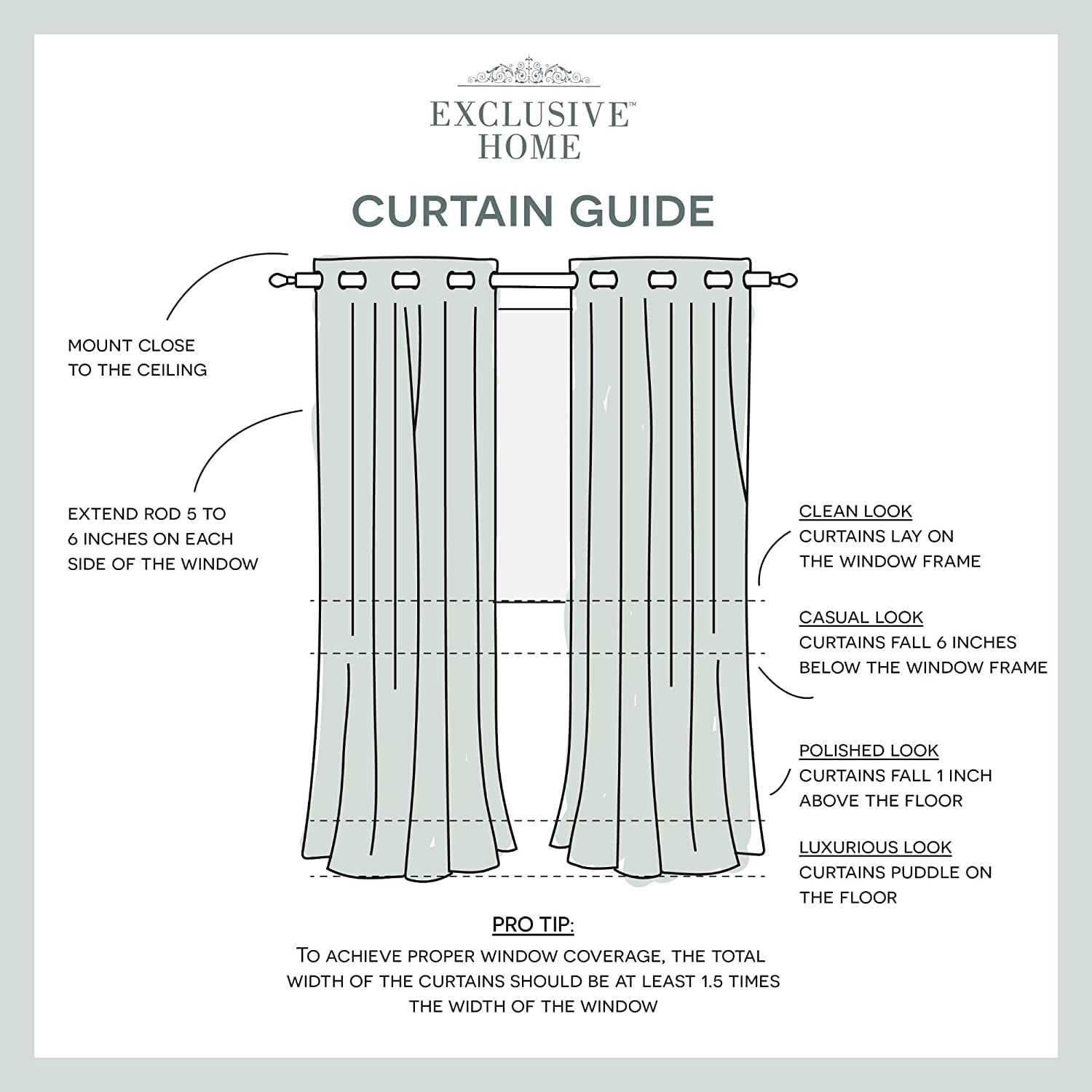 Exclusive Home Chateau Striped Faux Silk Grommet Top Curtain Panel Pair, 54"x84", Navy Grey