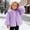Purple, variant on Winter Fleece Jacket For Girls Warm Thickened Jacket Soft Outerwear for Toddler Kids