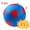 M-9.8in(red), variant on Calming Jumbo Ball for Dogs, 10/18/22" Large Herding Balls, Durable Tear-Resistant Inflatable Toys with Heavy-Duty Handle Cover & Pump, Big Exercise Toy for Pets and Horses