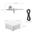 thumbnail image 2 of Multi-purpose Airbrush Mini Air Compressor Set Gravity Feed Air Brush Kit for Car,Cake Decorating,Shoes, Models, Nails, Clothes, Cookies, Baking, Food, Arts, 2 of 8