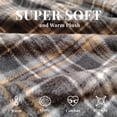 thumbnail image 5 of U2SKIIN Mens Fleece Pajama Pants, Comfy Plaid Lounge PJ Bottoms with Pockets,(Dark-Blue Plaid,S), 5 of 6