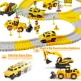 thumbnail image 6 of 276pcs Construction Toys Race Tracks Toys for Boys 3-6 Years Kids Toys 5 PCS Construction Car and Flexible Track Playset, 6 of 7