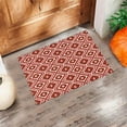thumbnail image 6 of European Lattice Print Floor Mat, Washable Non-shedding, Non-slip Backing, for Kitchen Entrance, Bathroom Door, and Front Porch, Retro Design, a, by FAJHHA, 6 of 7