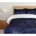 thumbnail image 4 of Juego de Funda Nórdica, Vista Etérea del Cielo Oscuro Atmósfera Nebulosa Fantasía Cósmica, 4 of 5