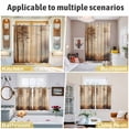 thumbnail image 6 of Brown Forest Kitchen Curtains 72 Inch Length, Mysterious Rustic Farmhouse Tree Grommet Top Bedroom Living Room Curtains, Light Filtering Cafe Curtain Drapes 2 Panels Set 104''x72'', 6 of 9