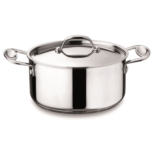 Mepra Glamour Stone 30212122 Casserole with Handle Stainless Steel Cookware, Dishwasher Safe