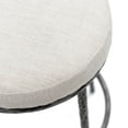 thumbnail image 2 of Lalia Modern Upholstered Backless Counter Height Bar Stool with Metal Frame, Gunmetal, 2 of 9