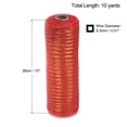 thumbnail image 2 of Uxcell PP Burlap Mesh 10" x 10 Yards Tinsel Foil Stripe Ribbon, Red+Gold 1 Roll, 2 of 6