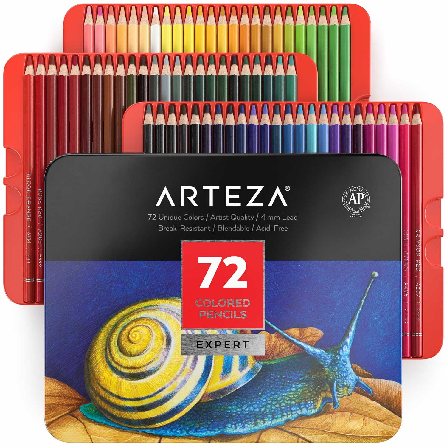ARTEZA Professional Colored Pencils, Set of 72