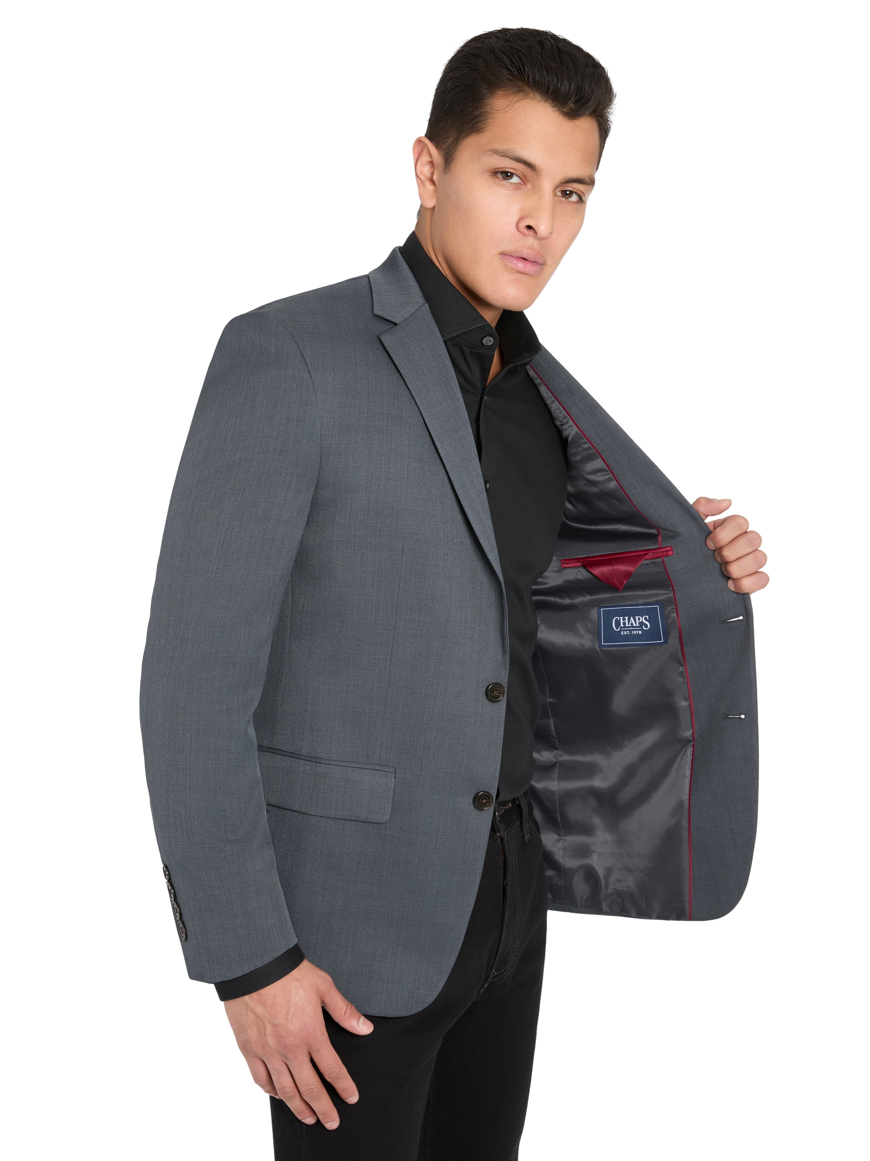 Chaps Men's Solid Classic Fit Tailored Suit Separate Jacket