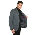 thumbnail image 5 of Chaps Men's Solid Classic Fit Tailored Suit Separate Jacket, 5 of 5