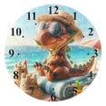 thumbnail image 5 of Dinosaur and Beach Sands Black 10 inch Wall Clocks Non Ticking Easy to Read Battery Decorative for Home Bathroom Kitchen Bedroom Living Room, 5 of 8