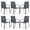 Graphite, variant on Vicllax Outdoor Dining Chair Patio Chairs Stacking Metal Modern for Deck Garden, Set of 2, Brown