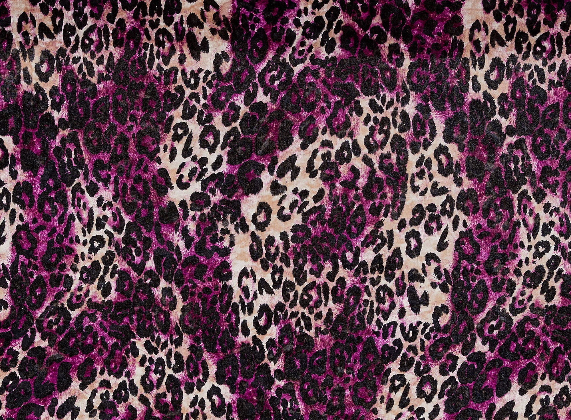 Zelouf Cheetah Fur On 75D Velvet  , Sewing, DIY, Crafts Fabric by the Yard, Blue, 7 Yard