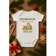 thumbnail image 3 of Your Christmas Gift Will Be Delivered Baby Pregnancy Reveal Onesie Parents Grandparents Family (August 2026), 3 of 3