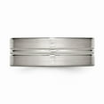 thumbnail image 3 of Titanium Grooved 8mm Brushed and Polished Band Size: 8; for Adults and Teens; for Women and Men, 3 of 6