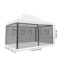 thumbnail image 6 of InstaHibit 4 Mesh Sidewalls for 15x10 Ft Pop Up Canopy Tent with Windows Food Vendor Fair, 6 of 12