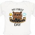 thumbnail image 4 of Inktastic My First Groundhog Day Cute Boys or Girls Long Sleeve Baby Bodysuit, 4 of 5