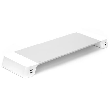 iHome|SpaceBar Monitor Stand 4 USB (Silver)