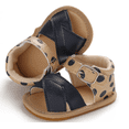 thumbnail image 2 of Laurenza's Baby Girls Summer Dot Print Leather Sandals with Rubber Soles Size 4 12-18M, 2 of 2