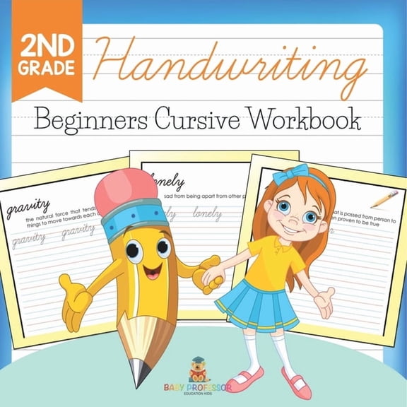2nd Grade Handwriting: Beginners Cursive Workbook, (Paperback)