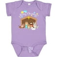thumbnail image 3 of Inktastic Merry Christmas Cute Nativity Scene Boys or Girls Baby Bodysuit, 3 of 5