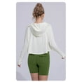 thumbnail image 4 of Women Long Sleeve Sun UV Protection Shirt UPF 50+ Zip Up Jacket Outdoor Coat, 4 of 6