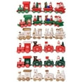 thumbnail image 4 of Cateissary Little Wood Merry Christmas Train Decoración Granja Camión Juguete Festival Adorno de Regalo de Año Nuevo para niños Niñas Adultos Rojo Type3 NO3 Cateissary HA009087-04B, 4 of 6