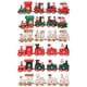 thumbnail image 5 of Ounissouiy Little Wood Merry Christmas Train Decoración Granja Camión Juguete Festival Ornamento Regalo de Año Nuevo para Niños Niñas Adultos Kits de decoración para fiestas Rojo, 5 of 6