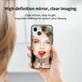 thumbnail image 4 of ELEHOLD Mirror Case for iPhone 15 Plus, Makeup Mirror Back Bling Glitter Diamond Ring Holder Kickstand Shockproof Protective Cover for Women Girls iPhone 15 Plus 6.7" Case,Rosegold, 4 of 8