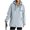 Light Blue, variant on Women's Zipper Hoodie with Pockets Adjustable Drawstring Long Sleeves Camping Athletic Jacket XL