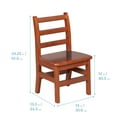 thumbnail image 3 of 30in x 30in Square Hardwood Table and Chair Set, 12in Seat Height, 3 of 9