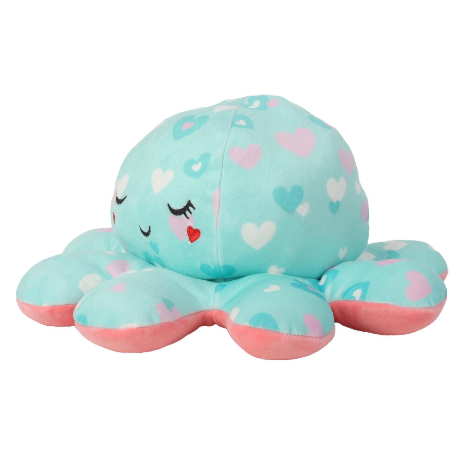 Way To Celebrate Valentine's Day 13.5" OCTOPUS Reversible Plush Animal