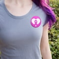 thumbnail image 2 of Breast Cancer Awareness Pink Ribbon in Heart Pinback Button Pin, 2 of 4