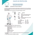 thumbnail image 3 of Overol Sms Tipo Tyvek Polipropileno, Resistente, semi lavable, reutilizable, apparel, impermeable, ropa proteccion, fumigacion, pintura, control de plagas, salpicadura, quimicos, water resistanT Cubre21 Overol de protección, 3 of 6